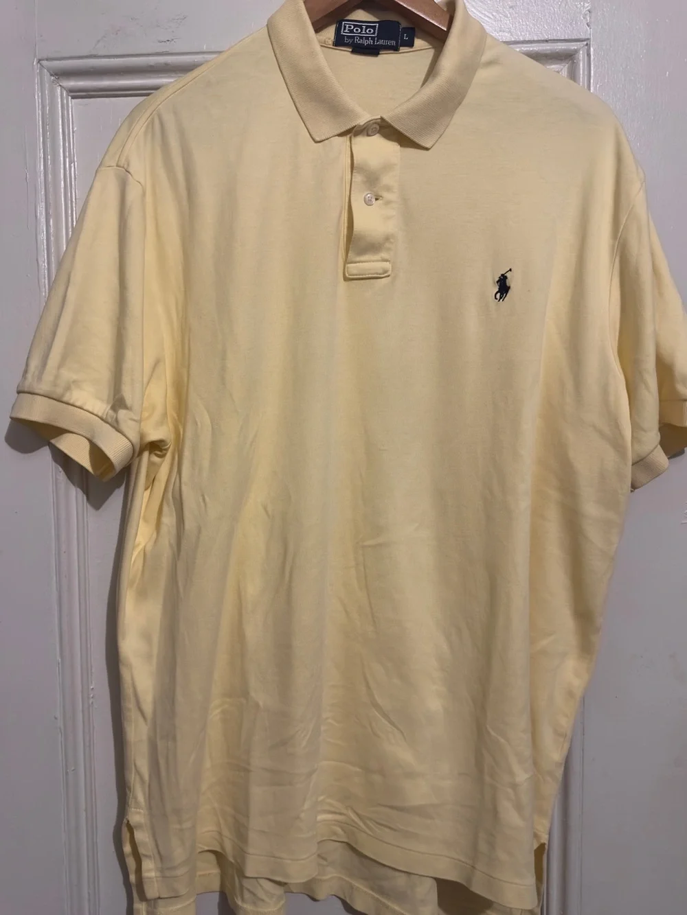 LIKE NEW Polo by Ralph Lauren Men’s Yellow Classic Piqué Polo Shirt.